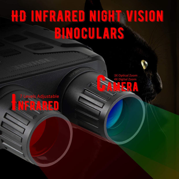 Digital Night Vision Binoculars, Night Vision Goggles Takes Photo 960P Video from 984ft /300M Distance in Complete Darkness