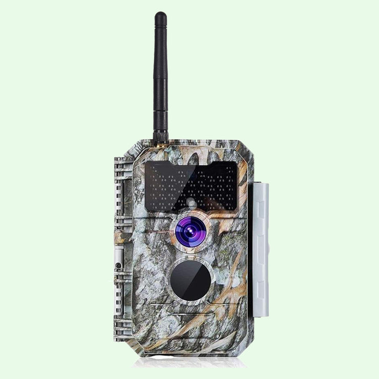 Wireless Bluetooth WiFi Game Trail Deer Camera 24MP 1296P Video with Night Vision No Glow Motion Activated for Wildlife Hunting & Home Security | W600