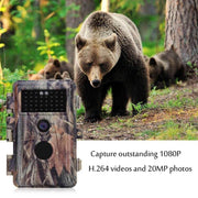 Game Trail Deer Hunting & Field Tree Camera 24MP 1296P MP4/MOV Video Night Vision Waterproof Password Protected Photo & Video Model | A252