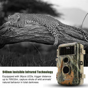 2-Pack Game Trail Animal Cams Hunting Deer Cameras 24MP 1296P Video Night Vision No Glow Infrared Photo & Video Motion Activated Waterproof | A252