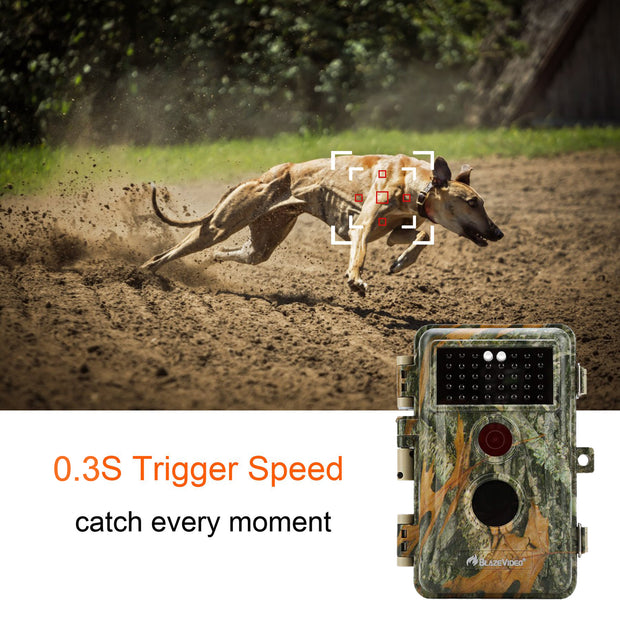 5-Pack No Glow Game & Trail Deer Hunting Wildlife Cameras 24MP 1296P MP4 Video Night Vision Motion Activated Time Lapse | A252