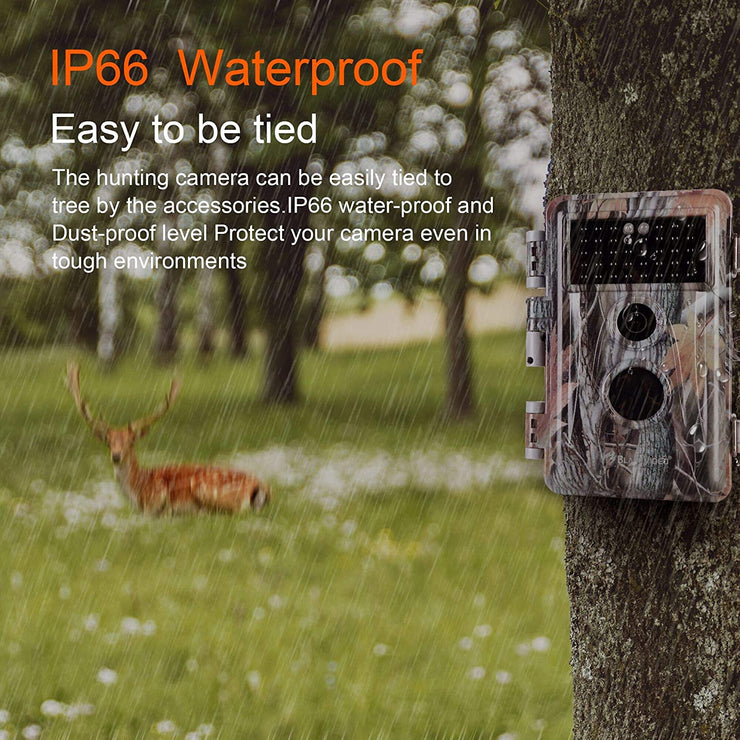 4-Pack Trail Game Cams for Wildlife Deer Hunting24MP 1296P H.264 Video No Flash Night Vision Motion Activated Waterproof 丨A252