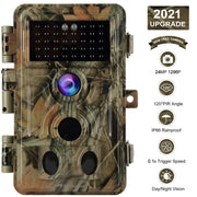 Trail Hunting & Game Deer Wildlife Camera 24MP HD 1296P Video 0.1s Fast Trigger Time Motion Activated Password Protected Waterproof | A262