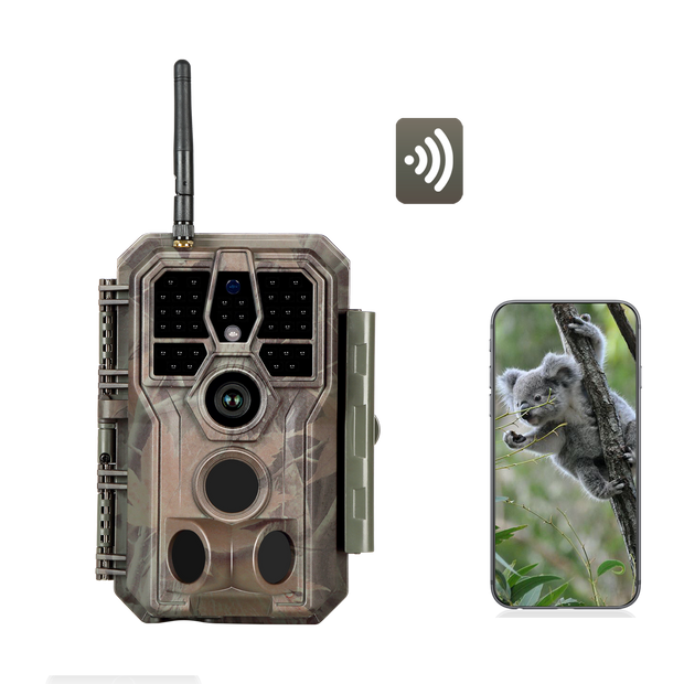 Wireless WIFI Game Trail Security Camera 32MP Picture 1296P Video Outdoor Wildlife Hunting Camera Night Vision Motion Activated Waterproof | A280W Brown