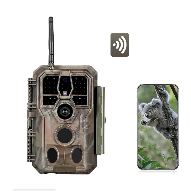 Wireless WIFI Game Trail Security Camera 32MP Picture 1296P Video Outdoor Wildlife Hunting Camera Night Vision Motion Activated Waterproof | A280W Brown