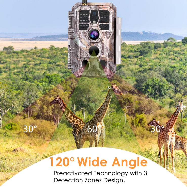 Wireless WIFI Game Trail Security Camera 32MP Picture 1296P Video Outdoor Wildlife Hunting Camera Night Vision Motion Activated Waterproof | A280W