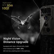 A280 Game Trail Camera 24MP 1296P Video 100ft Night Vision Motion Activated Wildlife Observing Deer Camera
