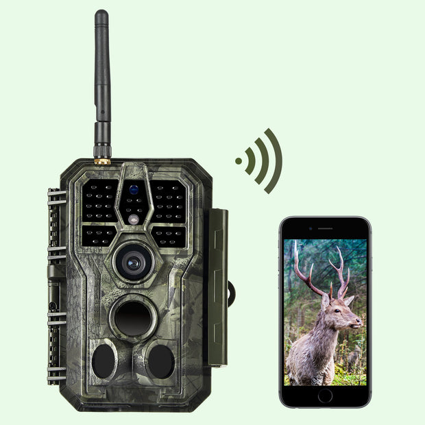 Wireless WIFI Game Trail Security Camera 32MP Picture 1296P Video Outdoor Wildlife Hunting Camera Night Vision Motion Activated Waterproof | A280W Green