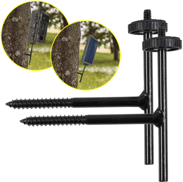 2-Pack Trail Camera Mount Tree Holder, Universal Adjustable Wildlife Cams Mounting Stand, Quick Supporter, animal  Camera Accessories