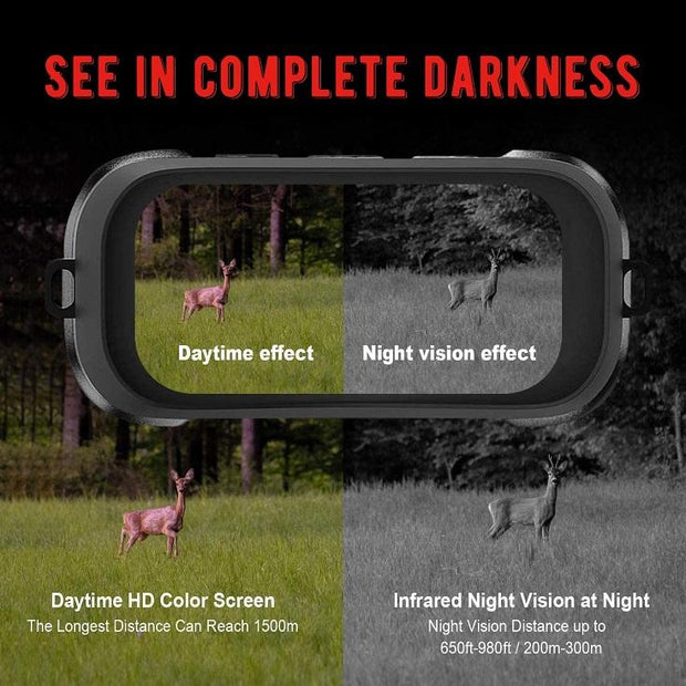 Digital Night Vision Binoculars, Night Vision Goggles Takes Photo 960P Video from 984ft /300M Distance in Complete Darkness