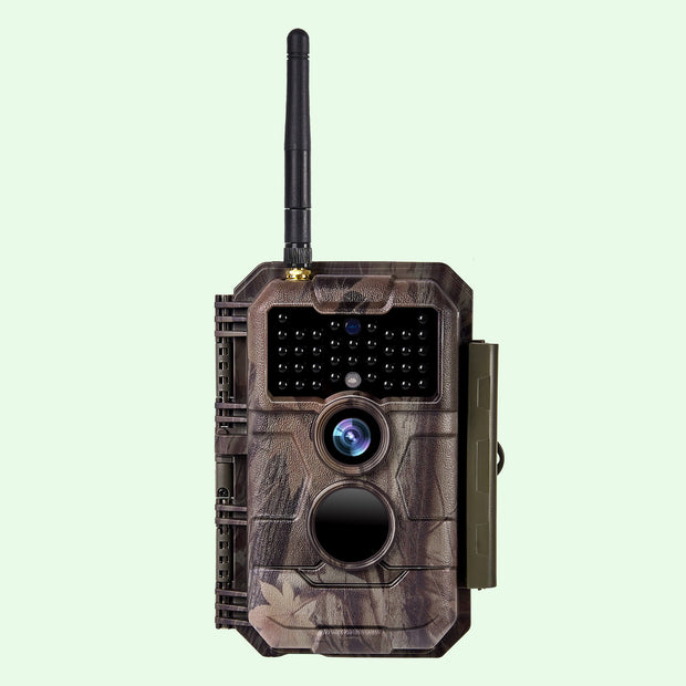 Wireless Bluetooth WiFi Game Trail Deer Camera 24MP 1296P Video with Night Vision No Glow Motion Activated for Wildlife Hunting & Home Security | W600 Red