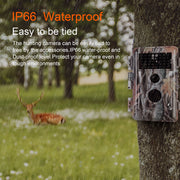 Game Trail & Deer Hunting Wildlife Camera HD 24MP Photo H.264 1296P MOV/MP4 Video Motion Activated No Glow Night Version IP66 Waterproof 丨A252