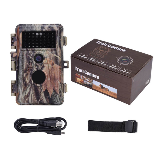 Game Trail Deer Hunting & Field Tree Camera 24MP 1296P MP4/MOV Video Night Vision Waterproof Password Protected Photo & Video Model | A252